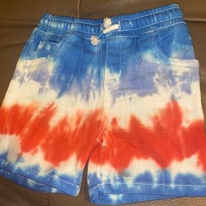 Tie dye shorts